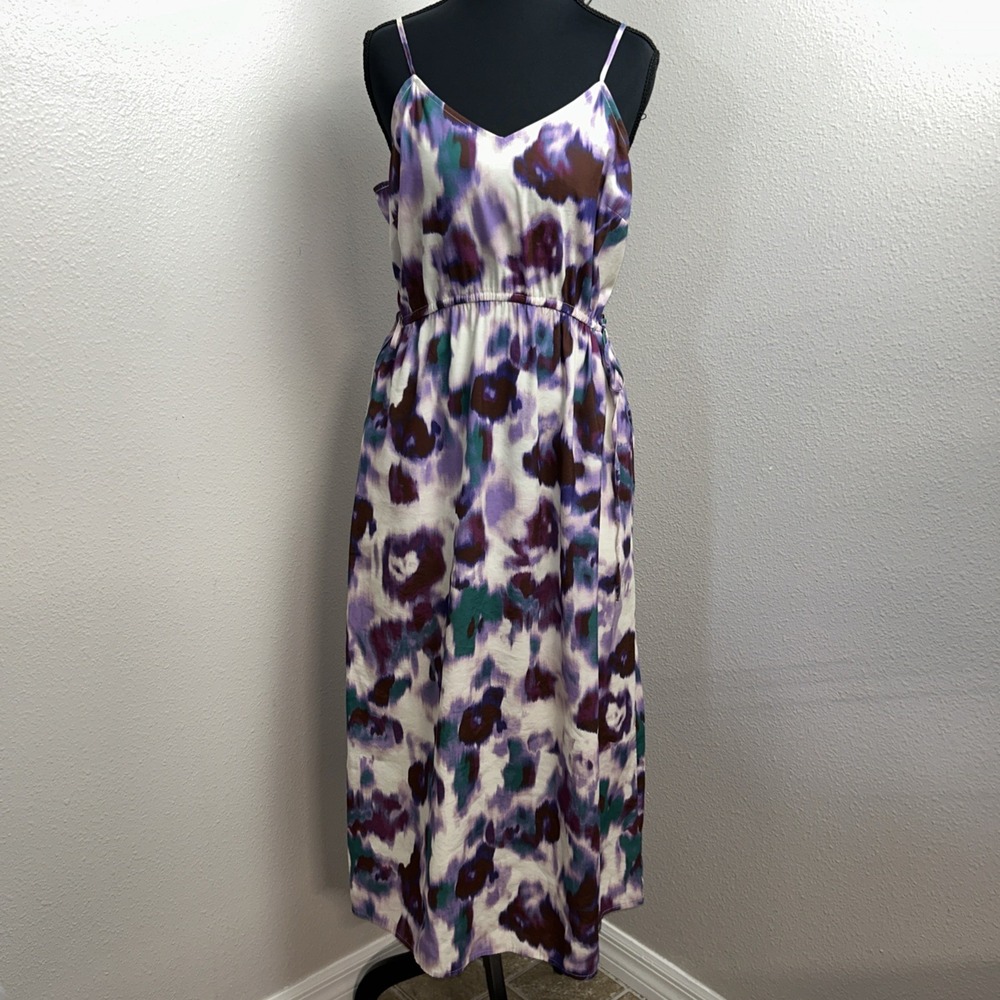 Universal Thread Women's Medium Purple Geometric Print Side Tie Pockets Boho